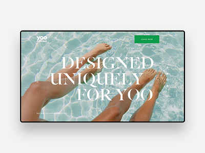 YOO On The Park - Website clean minimal modern simple ui ux website website design