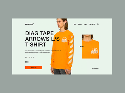 Off-White™ - Product Page Concept clean concept creative design ecommerce minimal offwhite product simple ui design ux design website