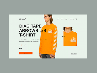 Off-White™ - Product Page Concept