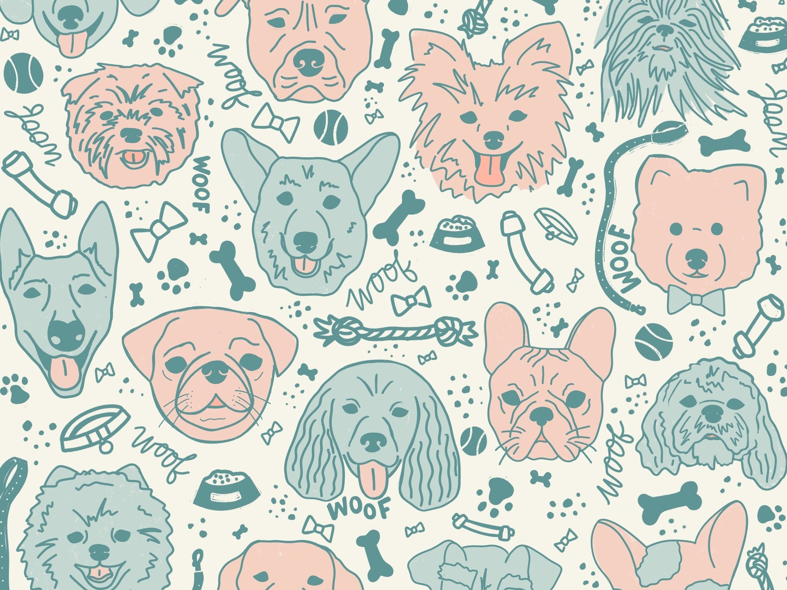 Dog Pattern by Jessica Fimbel Willis on Dribbble