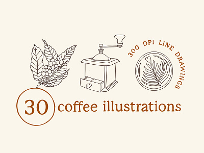 30 Coffee Illustrations