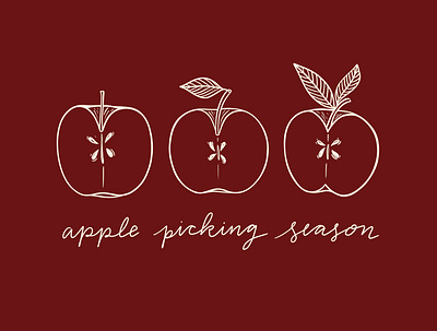 Apple Picking Season apple apple picking autumn clipart create resource digital art etsy fall illustration procreate