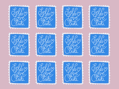 Self Love Club Stamps empowerment illustration lettering pattern procreate selflove selfloveclub stamp typography