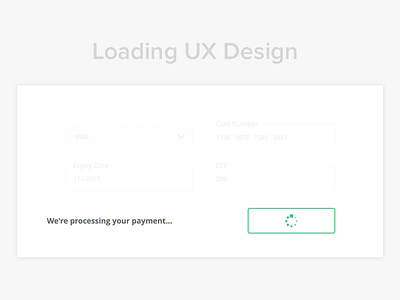 Calm Down - Checkout checkout experience input loading pay payment process step ui user ux warning