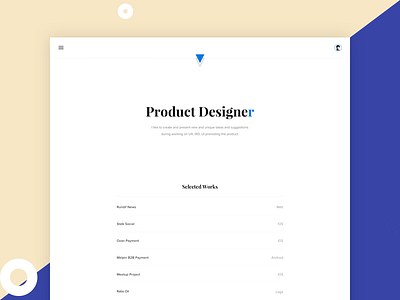 Minimal Porfolio - Come on in akifyaldir clean minimal portfolio ui white yaldir