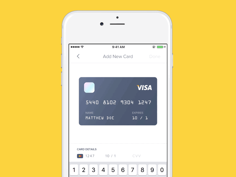 Checkout Cvv Interaction app card card details checkout credit interaction ui ux visa