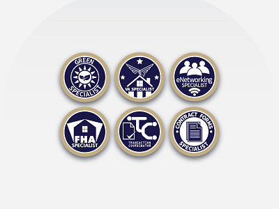 Designation Courses - Logo badge contract courses designation fha green logo networking real estate va