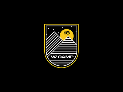 We're off to Camp! 🏕 badge camp camping canada logo