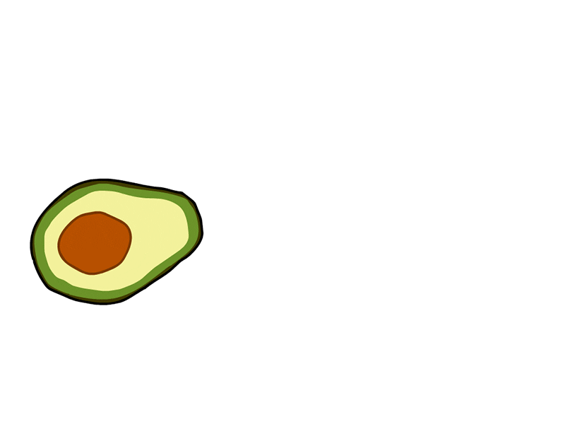 Avocado animate animation avocado illustration