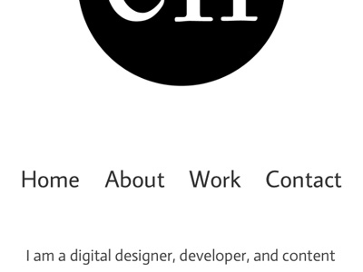 Chris Humphries Digital Design Responsive Site design digital digital design responsive