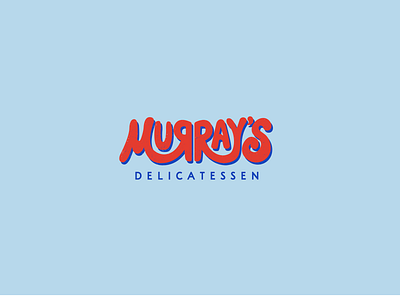 Murray's Deli Logo branding design logo typography vector