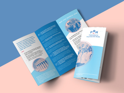 Physicians for Reproductive Health Membership Brochure brochure layout print typography