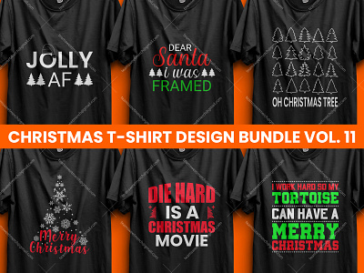 Best Selling Christmas T-Shirt Design Bundle V-11