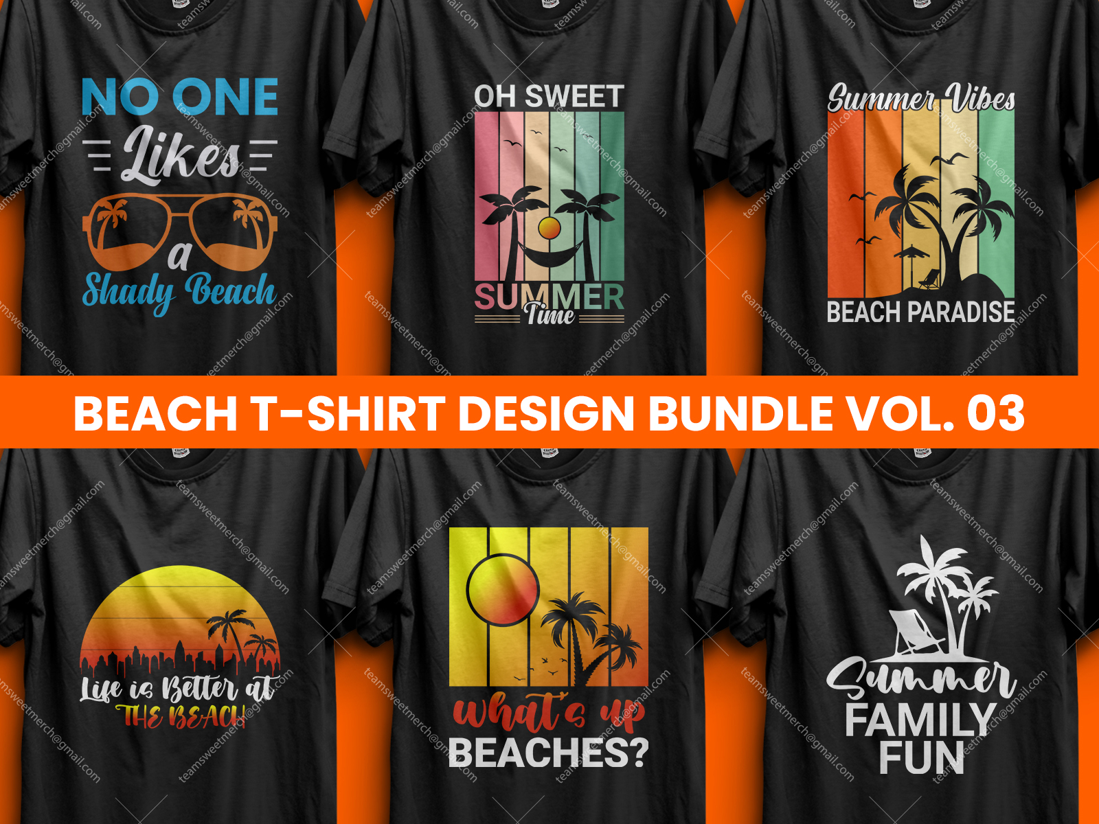 Best Selling Beach/Summer T-shirt Designs V- 03 by Abir Sarkar on Dribbble