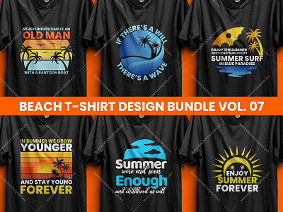 Best Selling Beach/Summer T-shirt Designs V- 07
