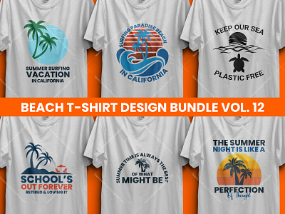 Beach Shirt Design designs, themes, templates and downloadable graphic ...