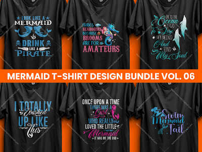 Best Selling Mermaid T-shirt Designs V- 06