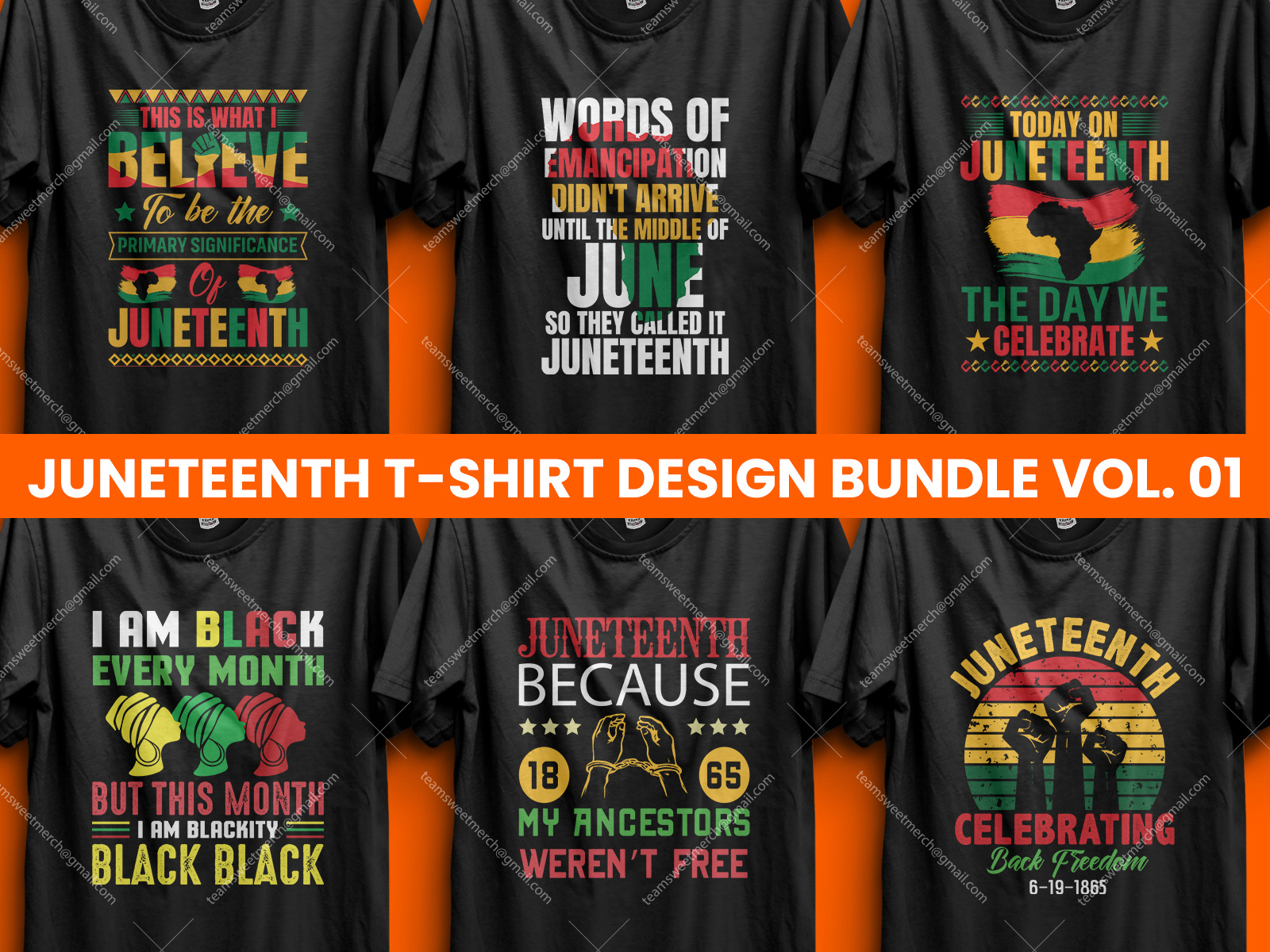 Best Selling Juneteenth T-shirt Designs Bundle V- 01 by Abir Sarkar on ...