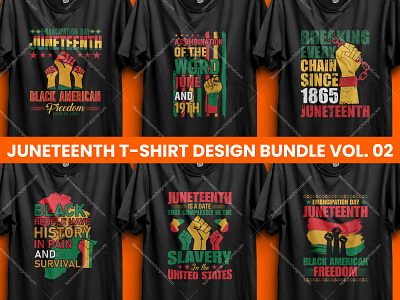 Best Selling Juneteenth T-shirt Designs Bundle V- 02 black history day black month black queen custom lettering custom shirt freedom juneteenth juneteenth day merch by amazon motivational quotes t shirt design idea t shirt designer t shirts idea typography typography t shirt