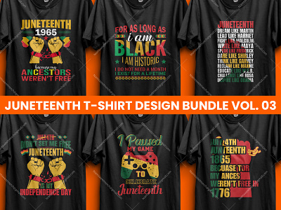Best Selling Juneteenth T-shirt Designs Bundle V- 03