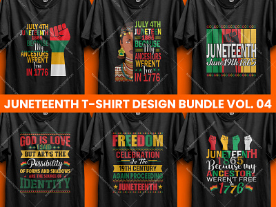 Best Selling Juneteenth T-shirt Designs Bundle V- 04