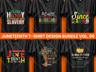 Best Selling Juneteenth T-shirt Designs Bundle V- 06