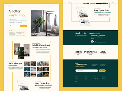 Sonder Homepage Redesign airbnb concept figma homepage product design redesign redesign concept sonder ui vacation rentals web web design website
