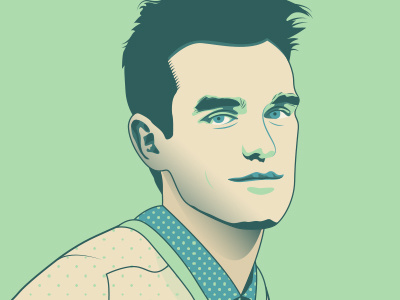 Morrissey digital green icon illustration mexico monterrey morrissey moz music vector