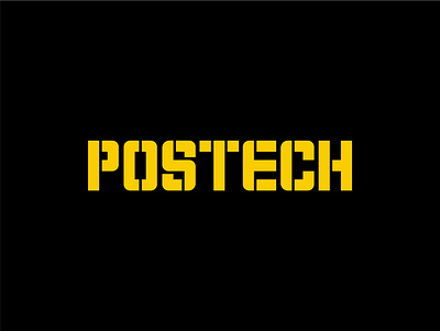 Postech Logotype branding custom type design graphic design leyda luz logo logotype vector