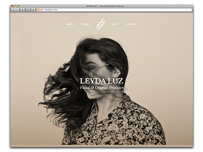 Leyda Luz — Portfolio designer graphic designer icon logo mexico monterrey photographer portfolio producer web webdesign