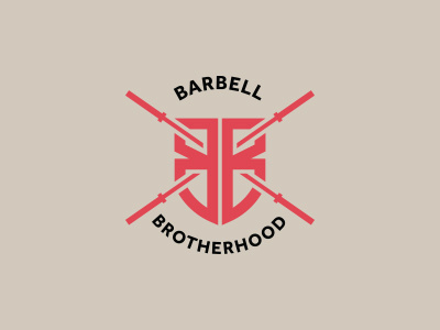 Barbell Brotherhood barbell crossfit icon leyda luz logo mexico monterrey sport vector