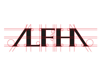 Alfha grid leyda luz logotype mens wear mexico monterrey type