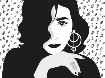 Fashion Illustration black and white digital illustration fashion illustration leyda luz mexico monterrey vector vector art