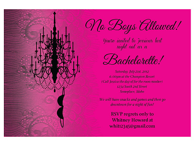 Bachelorette Party Invitation