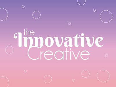 The Innovative Creative Logo creative fonts innovative logo type typography