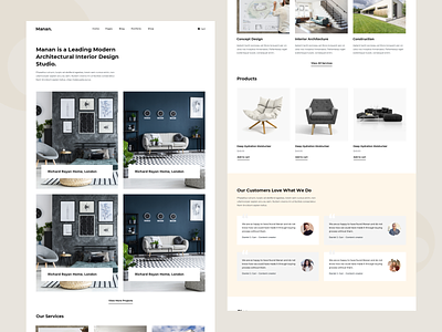 Manan - Interior Designer Elementor Template Kit agency website blog clean creative design e-commerce elementor-pro interior minimal web white wordpress