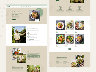 Oganic - Organic Food Elementor Template kit organic design store shop blog web organic minimal wordpress e-commerce food
