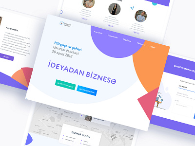 Idea to business website business colorfull idea landing page uidesign ux design website website banner