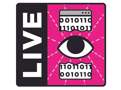 PS LIVE Patch coding dev eye illustration