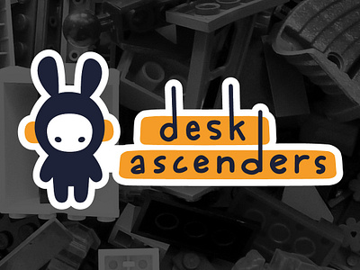 Desk Ascenders Redesign illustration logo toys