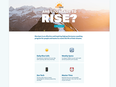 Rise Sync Landing Page