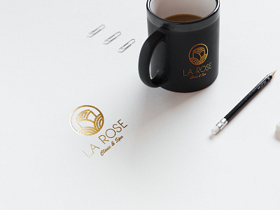 LaRose Spa branding design icon illustration logo vector