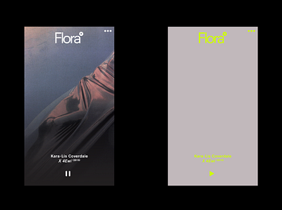 Flora ♫ brand branding design identity logo music ui