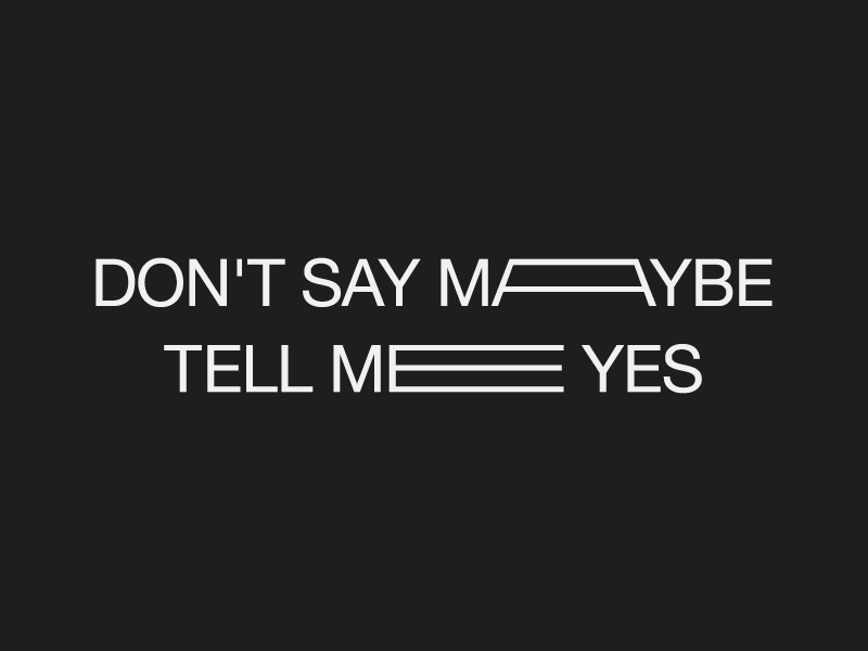 Streeeeeeeeetch maybe yes music dance typography helvetica stretch