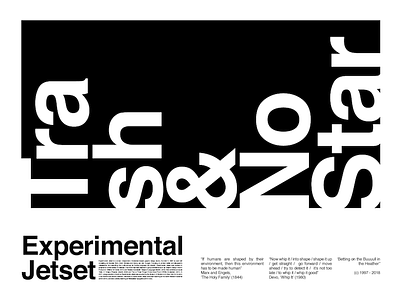 Trash & No Star black and white blackwhite experimental experimentaljetset helvetica jetset paper post typography