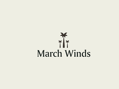 March Winds farm (Rejected Logomark) brand design identity illustration logo type typography