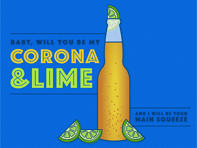 Corona & Lime beer corona illustration lime lyrics texture
