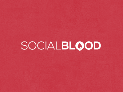 Social Blood blood logo logotype social