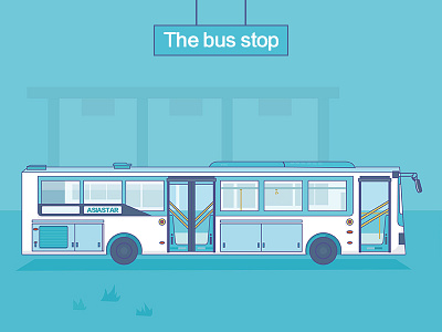The bus illustrations stroke