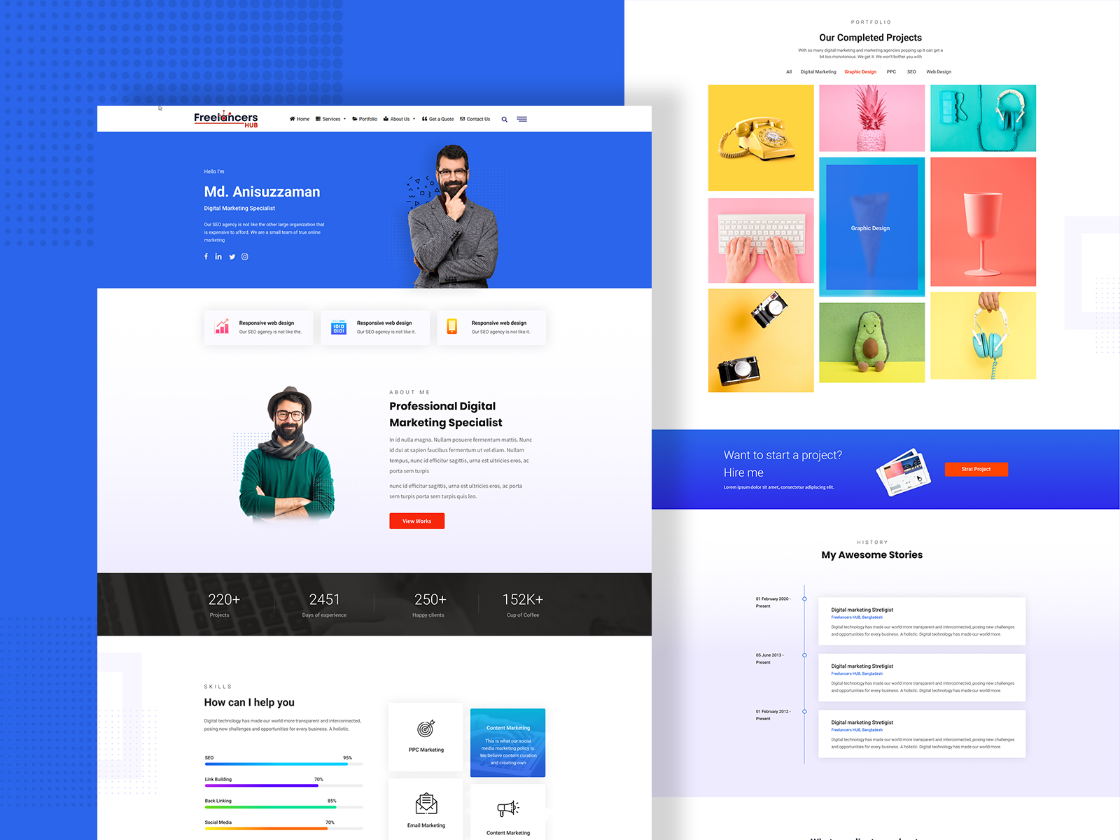 Portfolio Page Design by Zo_design on Dribbble